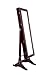 Espresso / Dark Brown Mirrored Jewelry Cabinet Armoire Stand, Mirror, Necklaces, Bracelets, Rings