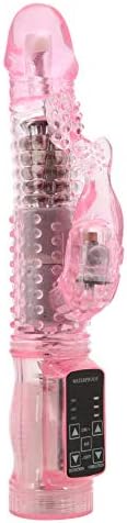 6 Speeds Waterproof Soft Silicone Rabbit Tools Women-Pink