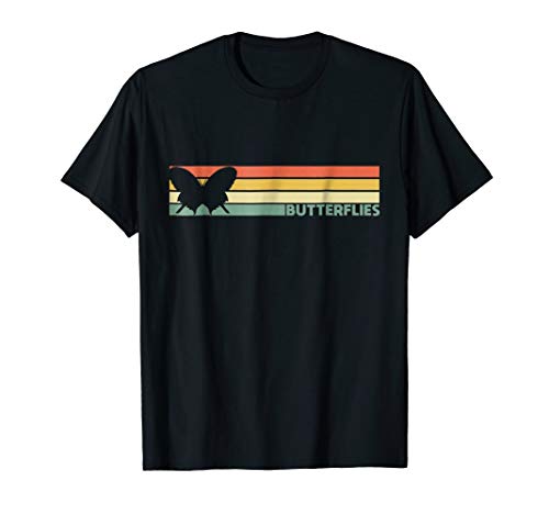 Retro vintage butterflies t-shirt designs for men and w…