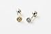 Dainty Cz Tragus Earring 16g Body jewelry cartilage ear studs cute cool earring tragus helix barbell for women teens CZ cubic zirconia crystal Round Circle tragus earring 11p 00287 (Gold)