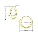 Gotta Have It -Sterling Silver 10mm Round Hoop Earrings 5 Pair Set-Glod Flashed