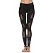 FEIVO Yoga Pants, Women's Power Flex Yoga Pants Tummy Control Workout Yoga Capris Pants Leggings,Mesh-black5,Medium