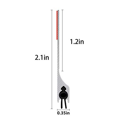 USUKUE Metal Door Draft Stopper Bottom Mice Seal Strip Noise Blocker