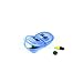 Deke Home - Pill Organizer AM PM, 2 Compartment Pill Box for Pocket or Purse, Small Daily Medicine Case, Travel Pill Holder, Easy Open Pill Container, Vitamins & Supplements (Blue, Pack of 2)