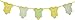 Unique Party Decoration Neon Door Curtain, 6.5', Yellow/Green