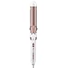 Conair-Double-Ceramic-Curling-Iron-1-14-inch-Curling-Iron-WhiteRose-Gold Conair Double Ceramic Curling Iron, 1.25 Inch curling Iron, White/Rose Gold