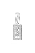 Housweety 50pcs Tag Glue on Bail 21x7mm (Silver Plated)