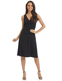 Vestido Rekucci para damas sin mangas, corte ajustado y control para la barriga