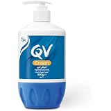 QV Cream 500g Pump, with Glycerin - Rich, Protective Moisturiser for Dry to Very Dry, Sensitive Skin - Fragrance-Free, Non-Comedogenic For Body & Face, 24 H moisturisatioin.