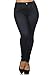 Denim Plus Size Jeggings for Women with Pockets Navy Snap 1X Plus(L/XL)