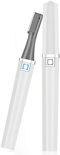 【進化版/充電式】眉毛シェーバー USB充電式 眉毛カッター 眉毛剃り 女性 男性 顔そり 電動式 フェイスシェーバー 内刃水洗い可能 顔・ヒゲ・産毛処理 腕や脇や脚 安全にお手入れ 長さ調整眉用コーム付き 持ち運び便利 (ホワイト)