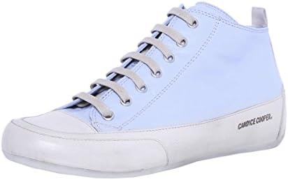 Candice Cooper Women's Buffed Leather Mid Top Trainers US 7.5 Cielo