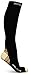 Physix Gear Compression Socks - Best Men & Womens Compression Socks for Circulation, Running, Nurses, Athletic Use Sock Compression, Blood Pressure Socks, Calcetines de Compresion, Black/Beige, L/XL