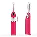 OH GUAPA Electric Heated Eyelash Curler, Portable Mini Makeup Eye Lashes Curling Tool Professional Enhancer Pen with Comb Design Safety Cute Eyelash Curler Brush for Girls Women Ladies, Rose Red