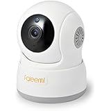 Faleemi 720P Pan/Tilt Wireless WiFi IP Camera, Home Security Surveillance Video Camera with Two Way Audio, Night Vision for Baby/Elder/Pet/Nanny/Office Monitor FSC776W (White)