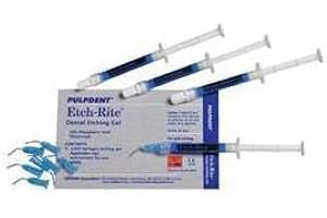 Pulpdent Corp Pulpdent Etch Etch-Rite 38% Phosphoric Acid Dental Etching Gel Kit 1.2 mL 4/Pk