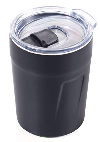 Troika Unisex â Erwachsene Espresso Doppio Thermosbecher, schwarz, 1 Stück (1er Pack)
