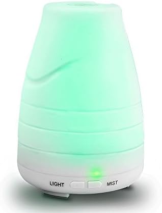 Air Purifiers 100ML aroma diffuser Aromatherapy Essential Oil Diffuser Portable Ultrasonic Diffusers with Color LED Lights Changing and Waterless Auto Shut-off Function