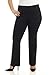 Rekucci Curvy Woman Ease into Comfort Barely Bootcut Plus Size Pant (24W, Black)