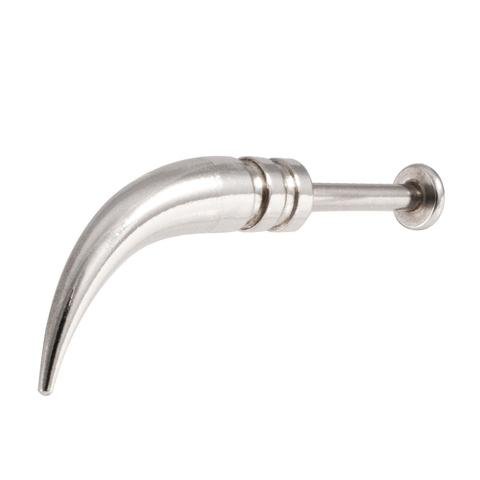 14G CURVED SPIKE CLAW LABRET LIP RING