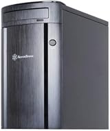 SilverStone SG04B-F Micro ATX Computer Case Black Aluminum SECC Structure Mid view 1