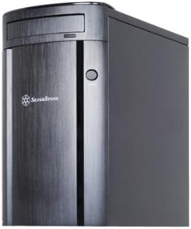 SilverStone SG04B-F Micro ATX Computer Case Black Aluminum SECC Structure Mid