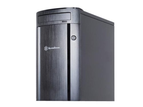 SilverStone Aluminum Front Panel/SECC Structure Micro ATX Mid Tower Computer Case SG04B-F (Black)