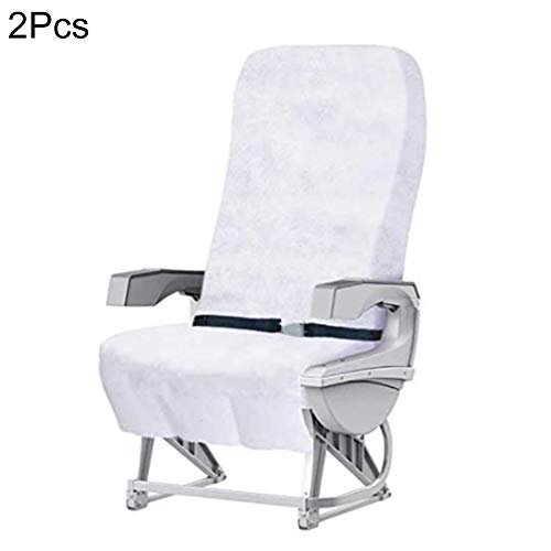 Seat Covers For Airplane, 2 Pcs Non-Woven Fabric Disposable Airplane Seat Covers, Universal Chair Covers For Theater… - Afbeelding 6