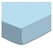 SheetWorld Fitted 100% Cotton Flannel Pack N Play Sheet Fits Graco Square Play Yard 36 x 36, Flannel FS9 - Aqua Blue, Made in USA