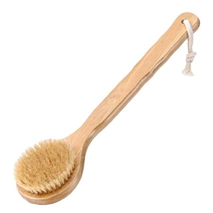 Rustic Rituals Dry Skin Body Brush With Long Wooden Handle, Beige, 200 g