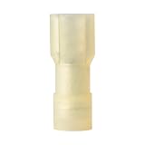 Ancor 211428 Marine Grade Electrical Nylon Insulated Double Crimp Funnel Entry Fully Insulated Disconnects with Insulation Grip (Female, 12 to 10-Gauge, 25-Pack)