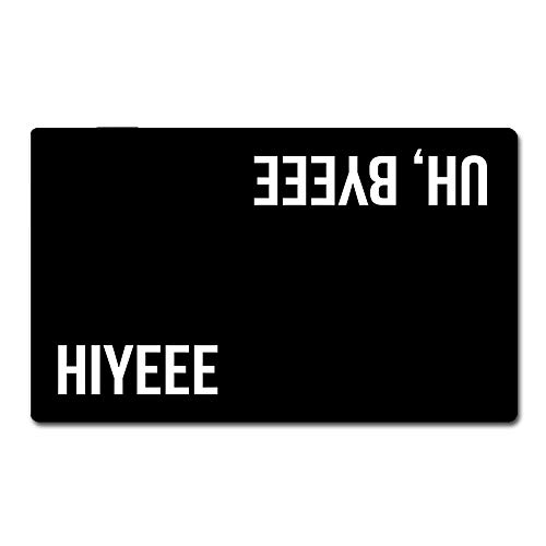 Door Mat Uh, Byeee Hiyeee Doormat Rubber Non-Slip Entrance Rug Floor Mat Funny Home Decor Indoor Mat 30 x 18 Inches, 0.18 Inch Thickness