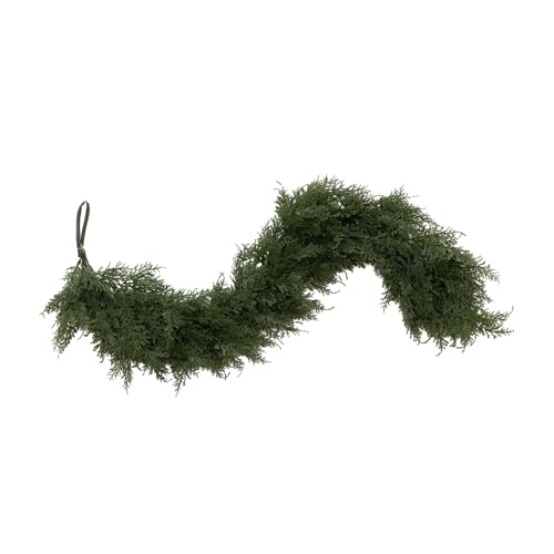 Nearly Natural 5ft Artificial Cedar Garland – Realistic Faux Greenery Vine for…