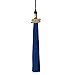 GraduationRoyal 9 inch Graduation Tassel with Gold Year Charm (Royal Blue, 2018)