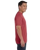 Comfort Colors Pigment-Dyed Short Sleeve T-Shirt with a Pocket 6030 L Crimson