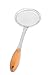 Internet’s Best Stainless Steel and Bamboo Strainer - Extra Fine - 4.5 Inch Mesh Colander Sieve with Wooden Handle