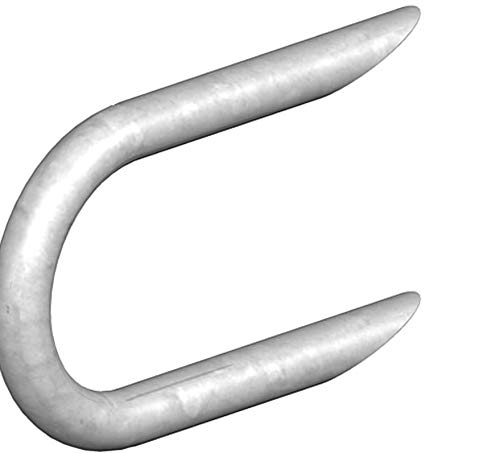 Gatemate Gate Staple Round Pattern - Pack of 5 - Galvanised - 4" / 102mm