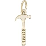 Rembrandt Charms Hammer Charm, 14K Yellow Gold