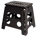 Home-it Folding Step Stool Children and for Adults 13 In. White Holds up to 300 LBS