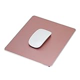 COOLEAD Aluminum Mouse Pad - Large Gaming Mouse Pad, Waterproof, Smooth Non-slip,High Accuracy Optimized Tracking For Accurate Control (Rose Gold)