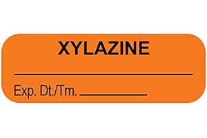 UAL Anesthesia Label, Xylazine, 1-1/2" x 1/2"