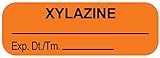 Anesthesia Label, Xylazine, 1-1/2" x