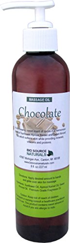 Chocolate Massage Oil / Body Oil 8 fl. oz. with All Natural Plant Oils