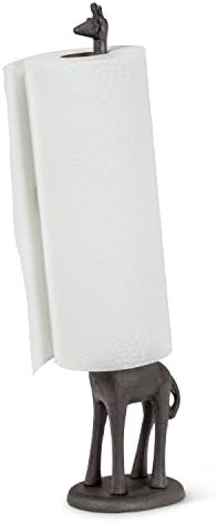 Abbott Collection 27-Iron Age/361 Giraffe Paper Towel Holder, Dark Brown