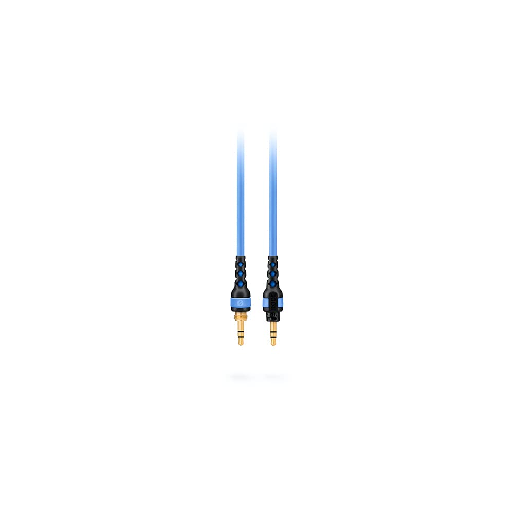 RØDE NTH-Cable for NTH-100 Headphones, 2.4m / 8ft Long, 3.5mm Male to Male High-Quality Audio Cable With ¼-inch Adaptor Included (Blue)