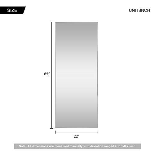 self Large Full Length Body Mirror for Floor & Wall in Bedroom