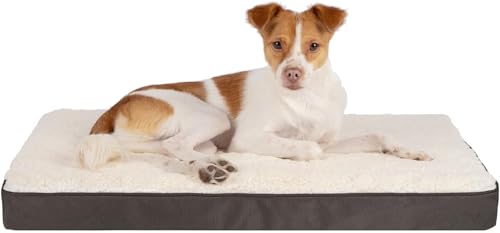 Best Pet Supplies Orthopedic Dog Bed with Memory Foam, Washable Dog Crate Mat f…