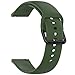 Fit for Samsung Galaxy Watch Active 2 Watch Bands, 20mm Silicone Quick Release Replacement Band Straps Wristbands Fit for Garmin Vivoactive 3 Music Women Men (Army Green, Small)