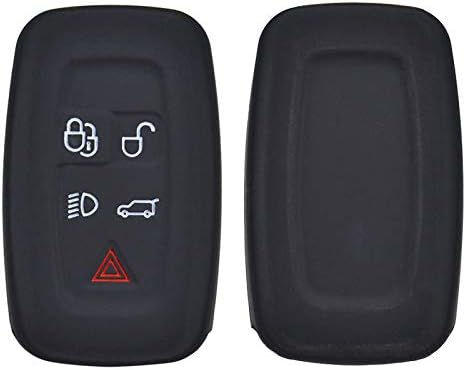 XUKEY 5 Button Silicone Car Key Case For Land Rover Discovery 4 for Range Rover Sport Vouge 2009 2010 2011 2012 Cover Keyless Remote Fob Shell