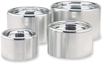 Low Form Dewar Flasks, glass and aluminum, 600 mL